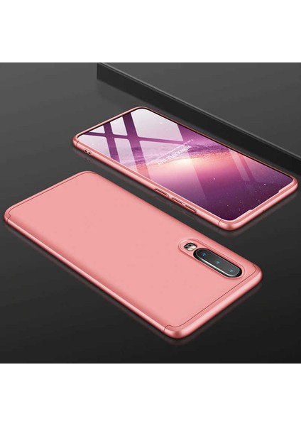 Huawei P30 Kılıf 360 Tam Koruma Ön ve Arka Sert Mika Kapak Orjinal Ays Gkk Kapak