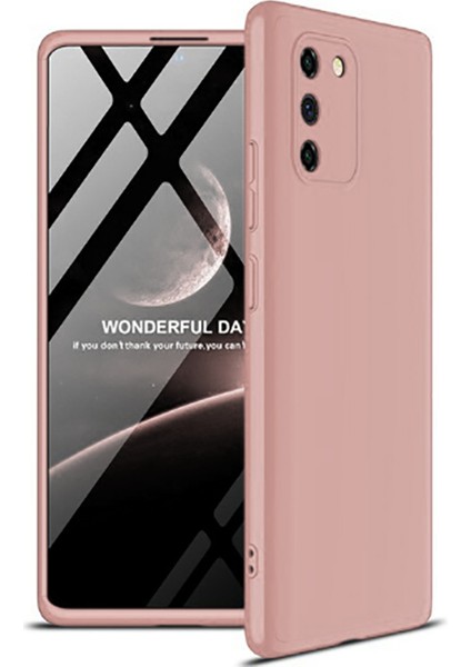 Samsung Galaxy A91 (S10 Lite) Kılıf 360 Tam Koruma Ön ve Arka Sert Mika Kapak Orjinal Ays Gkk Kapak