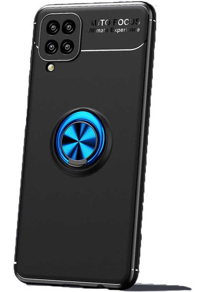 Samsung Galaxy M12 Kılıf Kamera Çıkıntılı Renkli Yüzüklü Standlı Mıknatıslı Kapak (Ravel) fiyatları