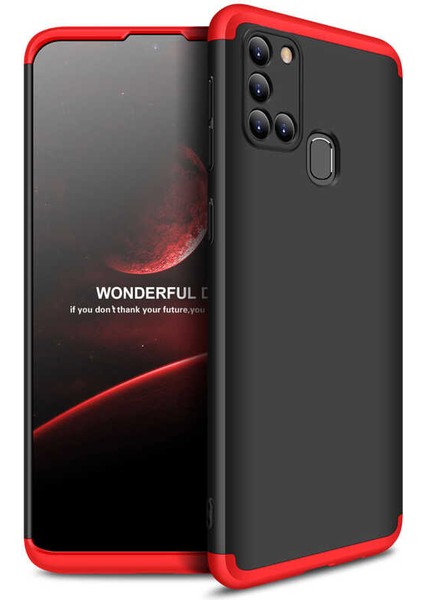 Samsung Galaxy A21S Kılıf 360 Tam Koruma Ön ve Arka Sert Mika Kapak Orjinal Ays Gkk Kapak fiyatları