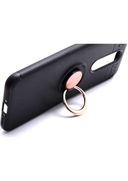 Oppo RX17 Pro Kılıf Kamera Çıkıntılı Renkli Yüzüklü Standlı Mıknatıslı Kapak (Ravel) fırsatları