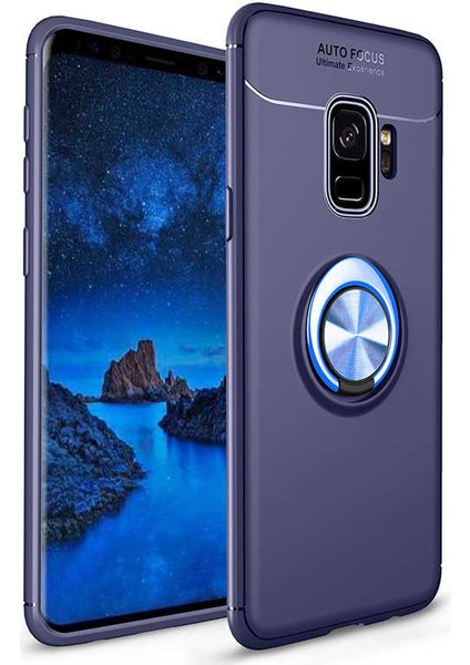 Samsung Galaxy S9 Kılıf Kamera Çıkıntılı Renkli Yüzüklü Standlı Mıknatıslı Kapak (Ravel) fiyatları