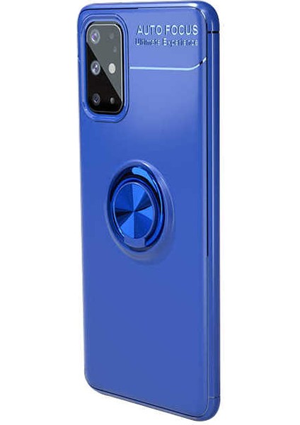 Samsung Galaxy S20 Plus Kılıf Kamera Çıkıntılı Renkli Yüzüklü Standlı Mıknatıslı Kapak (Ravel)