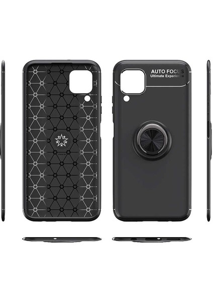 Huawei P40 Lite Kılıf Kamera Çıkıntılı Renkli Yüzüklü Standlı Mıknatıslı Kapak (Ravel) fırsatları