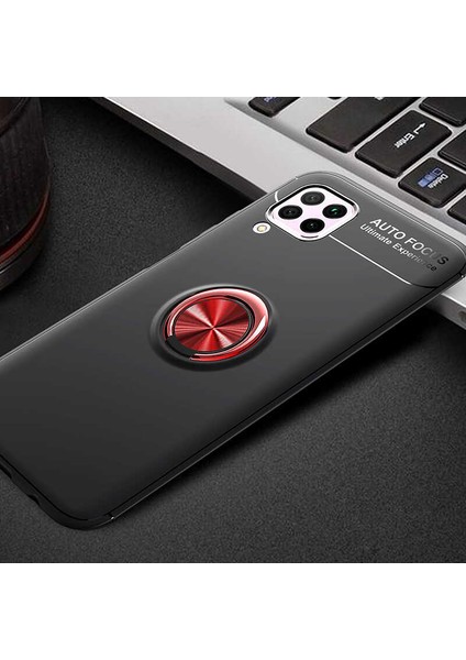 Huawei P40 Lite Kılıf Kamera Çıkıntılı Renkli Yüzüklü Standlı Mıknatıslı Kapak (Ravel) indirimleri