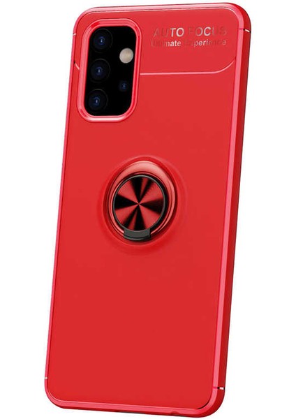 Samsung Galaxy A32 4g Kılıf Kamera Çıkıntılı Renkli Yüzüklü Standlı Mıknatıslı Kapak (Ravel)