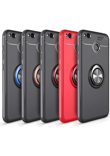 Xiaomi Redmi 4x Kılıf Kamera Çıkıntılı Renkli Yüzüklü Standlı Mıknatıslı Kapak (Ravel) fiyatları