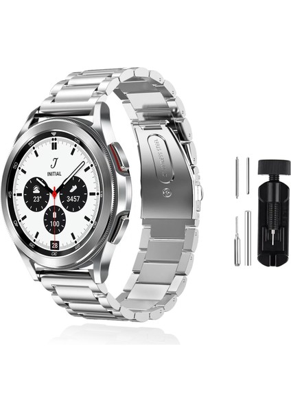 Samsung Galaxy Watch 4 Classic 46MM Uyumlu Kordon Kordon Metal Kordon Ayarlama Aparatlı