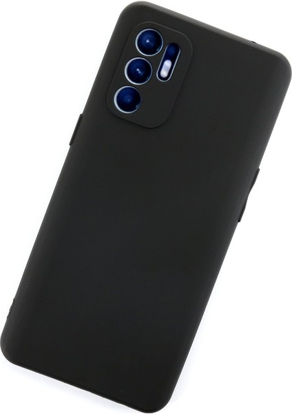Oppo Reno 6 Kılıf First Silikon - Siyah modelleri