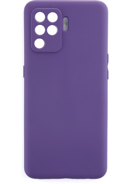 Oppo Reno 5 Lite Kılıf First Silikon - Mor