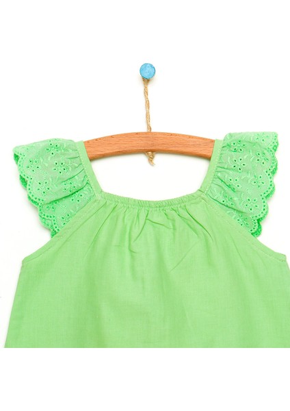 HelloBaby Basic Kız Bebek Fırfır Askılı Bluz Kız Bebek