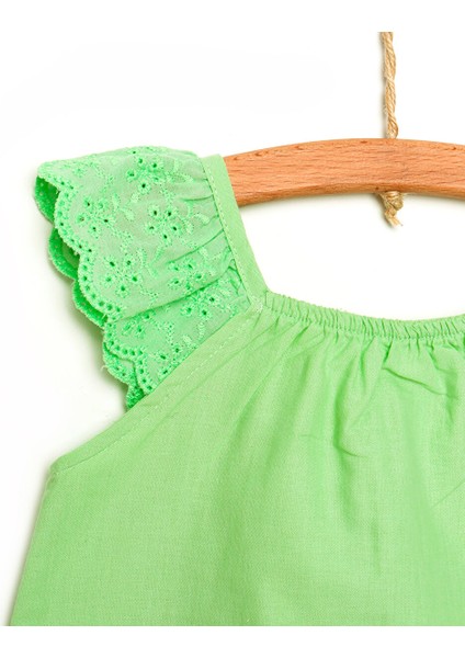 HelloBaby Basic Kız Bebek Fırfır Askılı Bluz Kız Bebek