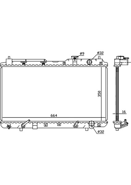 Cr-V 2.0 95-01 19010P3F901 At 350*658*16