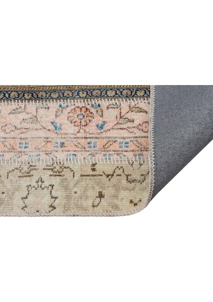 Patchwork Bej Patchwork Yün ve Pamuk El Dokuma Oda Salon Halısı fiyatları