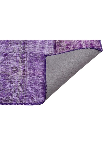 Patchwork Mor Patchwork Yün ve Pamuk El Dokuma Oda Salon Halısı fiyatları