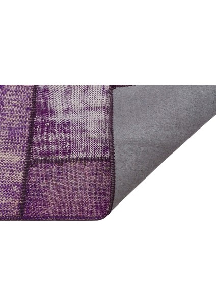 Patchwork Mor Patchwork Yün ve Pamuk El Dokuma Oda Salon Halısı fiyatları