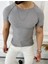 Tişört Örme Triko Tişört Nefes Alabilen Terletmez Slim Fit Dar Kesim T-Shirt 4