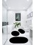 3'lü Banyo Halısı Paspası Peluş Klozet Takımı-Siyah 60X90(ELİPS)-50X60(ELİPS)-60X60(YUVARLAK) 1
