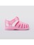 Tobby Gloss Kız Çocuk Parlak Pembe Cırt Cırtlı Sandalet Hafif ve Suya Dayanıklı 1