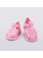 Tobby Gloss Kız Çocuk Parlak Pembe Cırt Cırtlı Sandalet Hafif ve Suya Dayanıklı 3