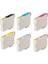 Epson PX830FWD T0801-T0802-T0803-T0804-T0805-T0806 6 Renk Muadil Kartuş Seti 500 Sayfa 1