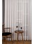 Taç Şantuk Kullanıma Hazır 1/2 Seyrek Pile Tül Perde Tek Kanat - Ekru 100 x 260 cm 3