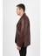 Martell Hakiki Deri Wax Kahve Fit Blazer Ceket Erkek 4
