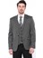 Kendinden Desenli Slim Fit Füme Erkek Ceket 5
