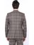 Kare Desenli Slim Fit Kahverengi Erkek Ceket 5