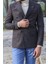 Kruvaze Slimfit Kahverengi Ceket 5