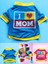 Hediye Paketli, Anneye Hediye, Love Mom Blue, Oval Yaka Tişört Köpek Kıyafeti,elbisesi Anneler Günü, Anneye, Anne 5