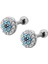 Çelik Nazar Gözlü Kıkırdak Helix Tragus PIERCING(1ADET) 1