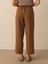 %100 Keten Regular Fit Pantolon 4