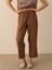 %100 Keten Regular Fit Pantolon 5