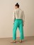 %100 Keten Regular Fit Pantolon 3