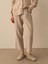 %100 Keten Regular Fit Pantolon 1