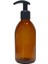 Amber Cam Şişe 250 ml Cam Sıvı Sabun ve Dezenfektan Pompalı 10 Adet 1