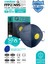 Qzer Lacivert 5 Katlı Ventilli Ffp2 Nr N95 Maske 2