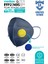 Qzer Lacivert 5 Katlı Ventilli Ffp2 Nr N95 Maske 4