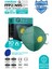 Qzer Yeşil 5 Katlı Ventilli Ffp2 Nr N95 Maske 2