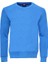 Saks Mavi Desensiz Bisiklet Yaka Sweatshirt 1