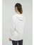 Kadın Luna Long Hoodie Sweatshirt Ekru W-CT664 2