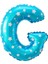 G Harf Mavi Folyo Balon 16 Inç 40 cm 1