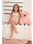 Kız Çocuk Askılı Pijama Takımı Always Smile Somon 1