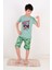 Erkek Çocuk Kapri Pijama Takımı Born To Skate Çağla 1