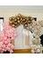 Krom Gold Makaron Pembe Pastel Deniz Kumu Balon Zinciri 100 Adet 1