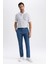 Relax Fit Chino Düz Paça Uzun Boy Jean Pantolon Z5952AZ23SP 6