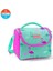 Kids Su Yeşili Neon Pembe Flamingo Desenli Thermo Beslenme Çantası 1