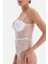 Beyaz Dekolteli Dantelli Bodysuit 3