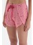 Pembe Lisans Baskılı Şort Pijama Takımı 5